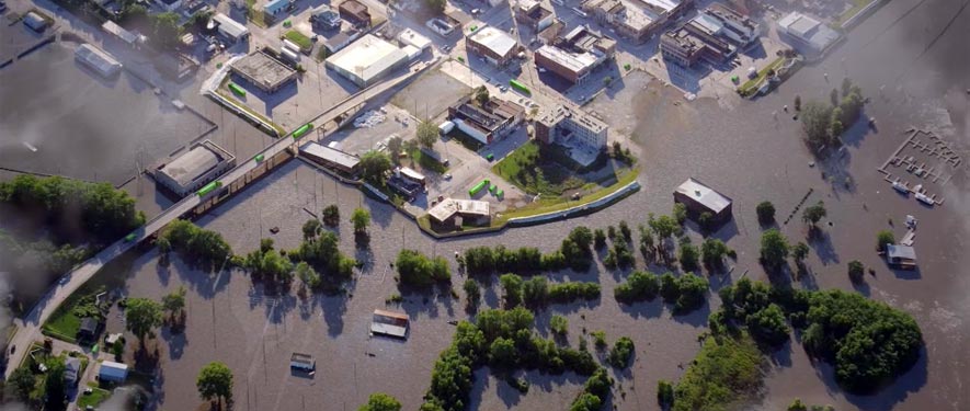 Downtown Dallas, TX commercial storm cleanup